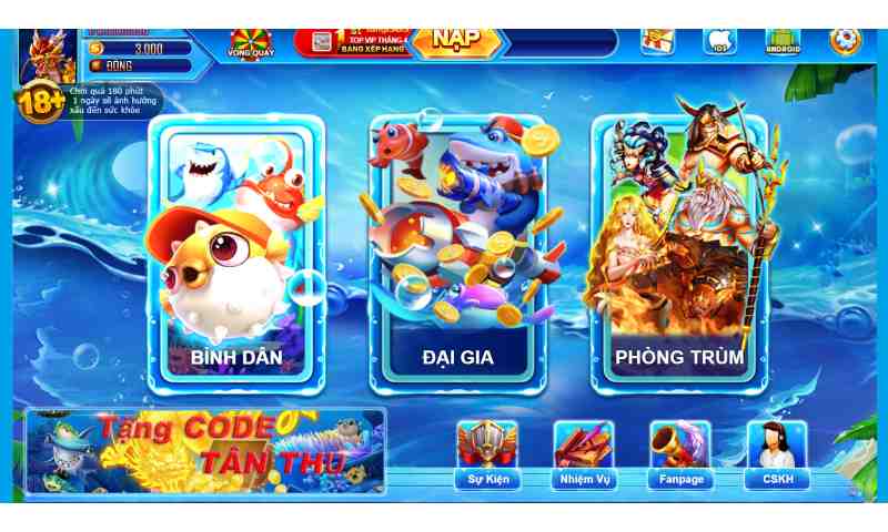 Tính năng ưu việt trên game Bắn cá 3D