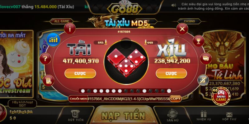 Sảnh tài xỉu Go88 