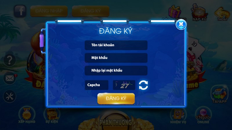 Đăng ký tài khoản game bắn cá thần tài chỉ với 3 bước